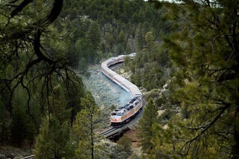 Grand Canyon Vacation, Grand Canyon Railway, Train Trips, Visiting The Grand Canyon, Grand Canyon South Rim, Scenic Train Rides, Arizona Road Trip, Train Route, Canyon Road