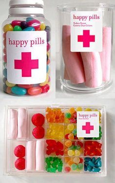 Ge Bort, Candy Packaging, Happy Pills, Jar Labels, Colorful Candy, Sugar Rush, Candy Shop, Sweet Candy, Grad Parties