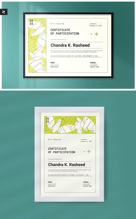 Diploma Graphic Design, Cool Certificate Design, Minimal Certificate Design, Graphic Design Certificate, Certificate Layout Design, Certificate Graphic Design, Diploma Design Certificate, Modern Certificate Design Ideas, Creative Certificate Design Ideas