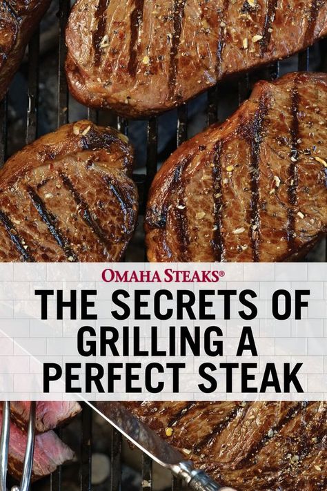 Tender Grilled Steak, Steak On Gas Grill, Cooking Steak On Grill, Grilling Steaks, Grilled Dinner Recipes, Grilling The Perfect Steak, Grilled Steaks, Cooking Steak, Grill Steak