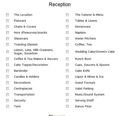 Wedding reception checklist Reception Extras Checklist, Reception Checklist Wedding, Lunch Wedding Reception Food, Finger Food For Wedding Reception, Afternoon Wedding Reception, Reception Checklist, Wedding Reception Checklist, Wedding Planning Checklist Detailed, Wedding Spreadsheet