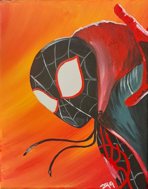 #drgart #MILESMORALES #spiderman #spiderverse #spidermanfans Miles Morales Spiderman Painting, Miles Morales Painting Canvas Easy, Miles Morales Painting, Venom Painting, Spiderman Pumpkin, Spiderman Painting, Spiderman Spiderverse, Spiderman Drawing, Painting References