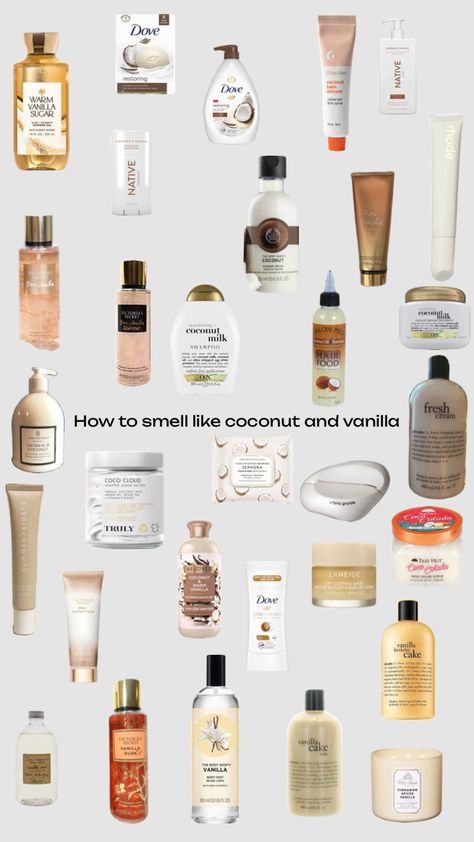 How to smell like coconut and vanilla 🥥🍦 Coconut And Vanilla, Coconut Perfume, Vanilla Smell, Body Hygiene, Vanilla Perfume, Shower Skin Care, Body Smells, Perfect Skin Care Routine, Vanilla Coconut