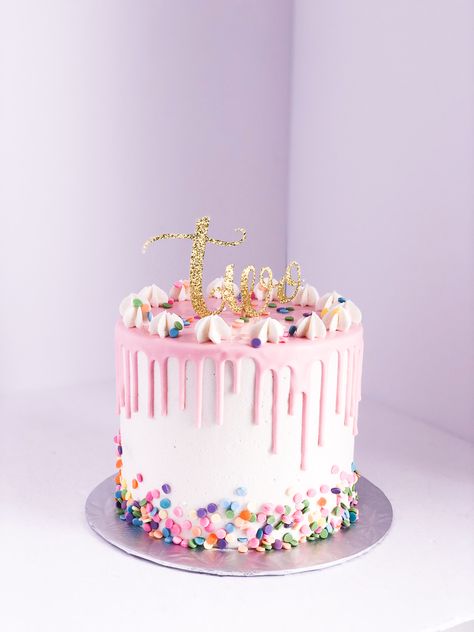 Second Birthday Cake Girl, 2nd Birthday Cake Girl, Second Birthday Cake, Toddler Birthday Cakes, Second Birthday Cakes, Twin Birthday Cakes, 2 Birthday Cake, Birthday Inspo, Girl 2nd Birthday