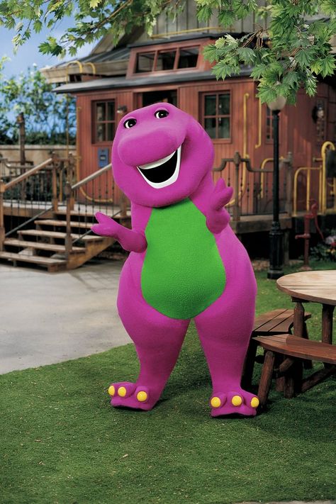 Barny The Dinosaur, Funny Barney, Barney Dinosaur, Childhood Shows, Friends Season 6, Friends Season 7, Friends Season 3, Barney And Friends, Barney The Dinosaur