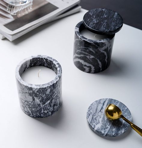 Marble Candle Jar, Marble Product Photography, Marble Objects, Marble Candles, Marble Photography, Marble Jar, Cement Molds, Resin Box, Marble Plates