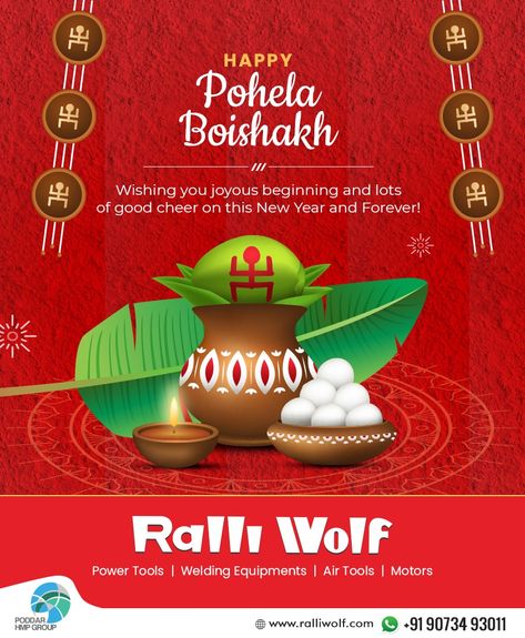 May this Poila Baisakh fill your life with an abundance of hope, wealth and happiness! Subho Noboborsho to you and your family! #poilabaisakh #bengalinewyear #poilabaisakh2021 #subhonoboborso #Ralliwolf #powertools ralliwolf.com Poila Boishakh Creative, Poila Boishakh, Poila Baisakh, Bengali New Year, Welding Machines, Frozen Wallpaper, Welding Equipment, Color Festival, Good Cheer