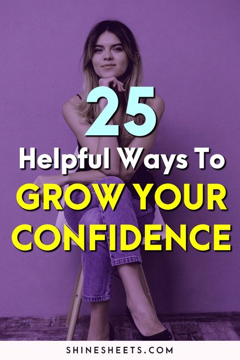 How to be confident when life, work and people just seem to be taking all your confidence away? Start with understanding that confidence CAN be improved - then follow these 25 easy mindset tricks and techniques to become drastically more confident day by day! | ShineSheets.com | How to be more confident, improve your confidence, confidence building, self confidence, how to be confident in yourself, self esteem tips #confidence #confident #selfesteem #socialanxiety #personaldevelopment #selfhelp Tips Confidence, How To Become Confident, Confidence Building Activities, Improve Your Self, Gen Z Fashion, Being Confident, Be More Confident, Building Self Confidence, Be Confident In Yourself