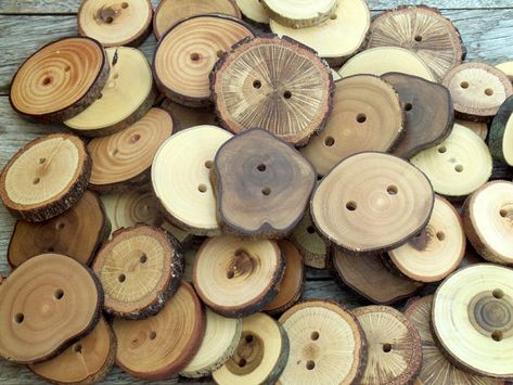 NEW  20 Buttons  7 Kind Tree Branch Buttons  by forestinspiration, $27.00 Votive Candles Wedding, Dremel Tool Projects, Tree Candle Holders, Wood Projects That Sell, Candle Holders Wedding, Diy Buttons, Wood Buttons, Candle Tree, Wooden Buttons