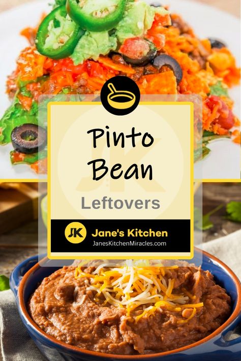 refried beans from leftover pinto beans Leftover Pinto Beans, Pinto Bean Chili, Pinto Bean Soup, Italian Beans, Ic Recipes, Pinto Bean Recipes, Easy To Make Recipes, Creamy Avocado Dressing, Pinto Bean