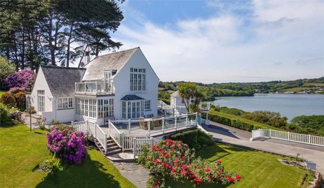 If you've always fancied living beside the seaside, but need a little encouragement, we hope this round-up of coastal homes inspires you to get searching. Houses By The Sea, Coastal Houses, Oak Frame House, Cornwall Cottages, Falmouth Cornwall, Dream Property, House By The Sea, Architecture Model Making, Seaside Cottage