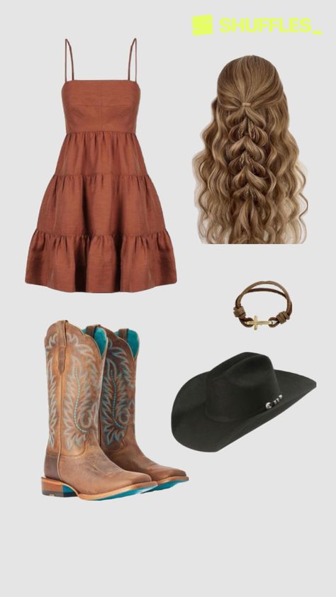 Created by gigantijuneella on Shuffles Cute Southern Outfits, Ranch Outfits, Wife Outfits, Rodeo Outfit, Cute Cowgirl, Cowgirl Outfit, Western Clothes, Southern Outfits, Cowgirl Outfits