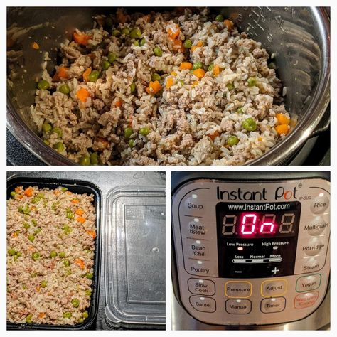 Instant Pot Chicken And Rice Dog Food, Instapot Dog Food Recipe, Beef And Rice Dog Food Recipes, Insta Pot Dog Food Recipe, Homemade Dog Food Recipes Instant Pot, Pressure Cooker Dog Food Recipes, Instant Pot Dog Food Recipes Turkey, Instant Pot Dog Food Recipes Beef, Hamburger Dog Food Recipe