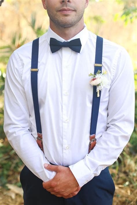 Groom Suspenders Bow Tie, Ring Bearer Outfit Navy, Bow Tie And Suspenders Wedding, Groomsmen Attire Navy, Navy Blue Groomsmen, Navy Blue Groom, Navy Groomsmen, Navy Blue Suspenders, Wedding Kids Outfit