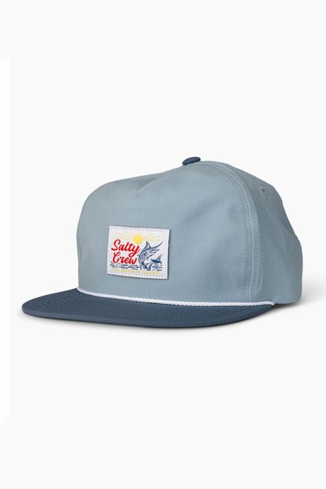 Score big with the Salty Crew Jackpot 5 Panel Snapback Hat for Men! This quirky and fun hat features a blue design that will make you stand out from the crowd. With its snapback closure and comfortable fit, this hat is sure to be your lucky charm for any adventure. Features: Salty Crew Style: 35035553 Color: Moss Khaki Men's hats Trucker hats Unstructured, Mid-crown height Half moon mesh stay with moisture wicking sweatband Woven damask patch Adjustable closure Contrast interior taping and trucker rope One size Hats Trucker, Contrast Interior, Surf Hats, Fun Hat, Mens Hats, Mens Hat, Types Of Hats, Trendy Hat, Hat Design