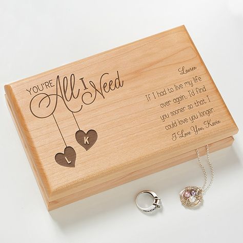 Engraved Jewelry Box, Thoughtful Gifts For Him, Romantic Gifts For Him, Personalized Memorial Gifts, Girls Jewelry Box, Best Valentine's Day Gifts, Personalized Jewelry Box, Valentines Gifts For Him, Wood Jewelry Box