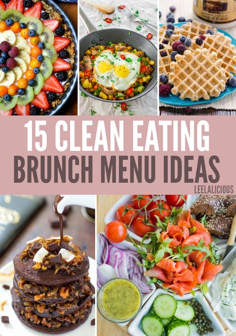 Find some of the best Clean Eating Brunch Menu Ideas for a delicious and healthy Mother's Day, Easter or regular Sunday morning. From pancakes and waffles to quick breads and eggs many different ways. Paleo Brunch Recipes, Healthy Easter Brunch, Brunch Menu Ideas, Paleo Brunch, Narrow Laundry, Easter Brunch Menu, Simple Eating, Brunch Bar, Clean Foods