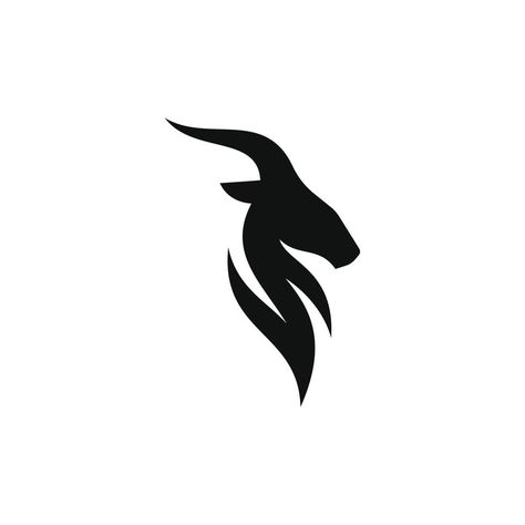 goat logo vector design Goat Graphic Design, Simple Animal Design, Capricorn Logo Design, Goat Logo Design Creative, Markhor Logo, Goat Tattoo Design, Goat Logo Design, Goat Icon, Capricorn Logo