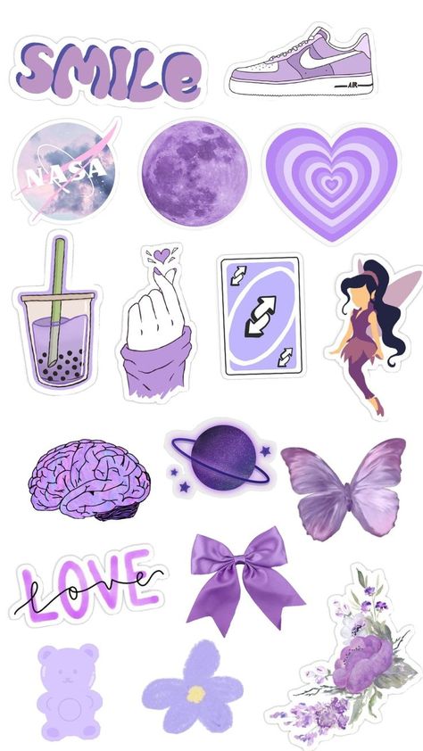 Aesthetic Lavender, Stickers Aesthetic, Cute Easy Drawings, Purple Butterfly, Aesthetic Stickers, Cute Stickers, Easy Drawings, Lavender, Purple