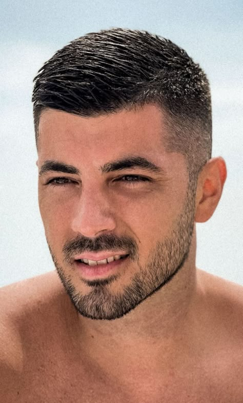 Faded Haircut For Men Short Hair, Men's Short Hairstyles For Thick Hair, Faded Short Hair Men, Men’s Fade Haircut Short, White Men Haircut Fade, Small Haircut For Men Without Beard, Gentleman Haircut Classic Short, Men Haircut Styles Short Straight Hair, Short Hair Beard Styles For Men