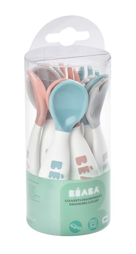 PRICES MAY VARY. DESIGN: Ergonomic design is perfect for little hands learning to self-feed GENTLE ON BABY: Round design with soft tips and no sharp points SAFE FOR BABY: BPA, Lead and Phthalate free A BRAND YOU CAN TRUST: Since 1989 BEABA has been a world leader in designing innovative, beautiful, and safe children's products. INCLUDES: 6 Spoons and 4 Forks BEABA's 2nd Stage Spoon and Fork Set includes 6 spoons and 4 forks adapted to baby's grasp. These spoons and forks are perfect for little h Bos Baby, Toddler Utensils, Baby Plates, Feeding Toddlers, Baby Spoon, Cool Baby, Baby Necessities, Baby Supplies, Tiny Hand