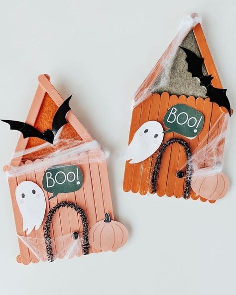 Halloweenpyssel Barn, Høstaktiviteter For Barn, Bricolage Halloween, Halloween Fest, Halloween Arts And Crafts, Manualidades Halloween, Halloween Crafts Decorations, Album Foto, Fall Halloween Crafts