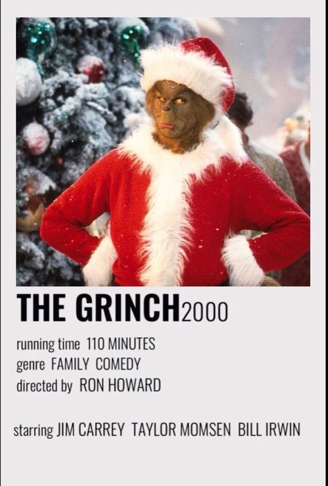 The Grinch 2000, Christmas Movie Characters, Winter Movies, Christmas Movies List, The Grinch Movie, Xmas Movies, Best Christmas Movies, Christmas Films, Christmas Dreaming