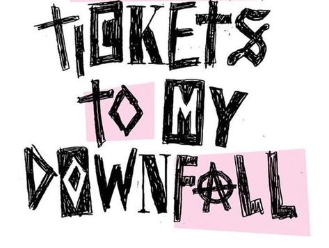 Tickets To My Downfall Aesthetic, Mgk Painting Ideas, Tickets To My Downfall Tattoo, Tickets To My Downfall Wallpaper, Mgk Stickers, Mgk Painting, Mgk Drawings, Mgk Logo, Mgk Tickets To My Downfall