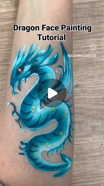 Dragon Face Paint, Dragon Face Painting, Dragon Magic, Face Painting Tutorials, Painting Halloween, Dragon Face, Face Painting Easy, Dragon Crafts, Face Painting Halloween