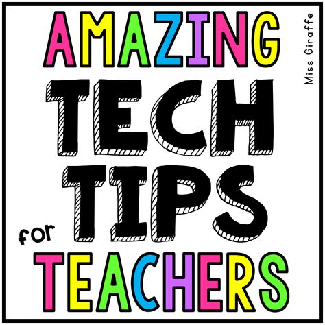 Amazing Tech Tips for Teachers! These are the best!! Teacher Tech Tips, Play Prompts, Tips For Teachers, Computer Lessons, Summer Classes, Teacher Tech, Teaching Technology, Instructional Technology, Teacher Technology