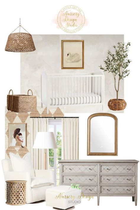 Modern neutral nursery with Plaster Textured Wallpaper Baby Girl Nursery 2024, Neutral Floral Wallpaper Nursery, 2024 Nursery, Gender Neutral Nursery Animal Wallpaper, Gender Neutral Nursery Wallpaper Floral, Enchanting Nursery, Nursery Design Board, Shared Nursery, Nursery Designs