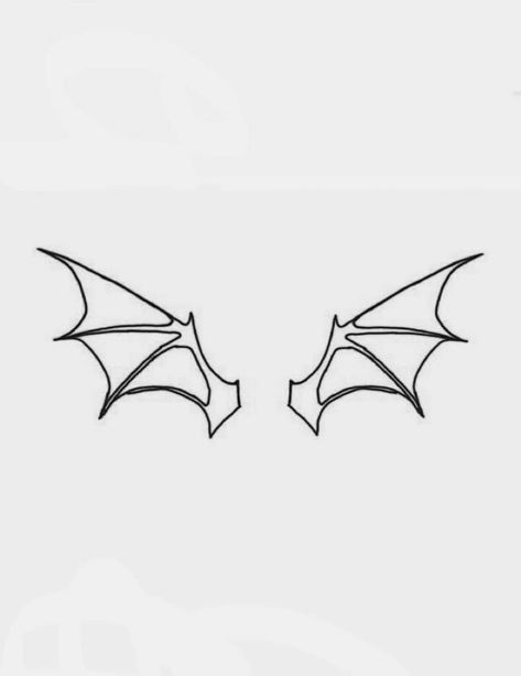 Bat Wings Outline, Small Bat Wings Tattoo, Y2k Flash Tattoo, Goth Stick And Poke Tattoo, Bat Wings Tattoo, Stick Poke Tattoo, 16 Tattoo, American Traditional Tattoo Ideas, Traditional Tattoo Ideas