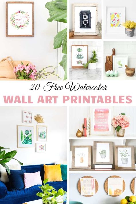 Free watercolor wall art printables for every season and decorating style! See many more on our website and subscribe for our exclusive members only library of beautiful printables available. #freeprintables #printablewallart #wallart #printable #beachart #seasideart #springart #summerprintables #sff225 Reading Rooms, Wall Art Printables, Free Wall Art, Succulent Wall Art, Free Printable Wall Art, Free Printable Art, Cactus Wall Art, Succulent Wall, Free Artwork