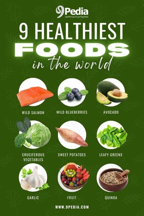 9 Healthiest Foods in the World and Why #healthiestfoods #healthyfoods #healthyeating #health #healthydiet Healthiest Foods In The World, World's Healthiest Foods, Highest Antioxidant Foods, Heal Body With Food, Good Food Habits, Healing Your Body With Food, Facts About Nutrition, Healthiest Fruits, Healthiest Food