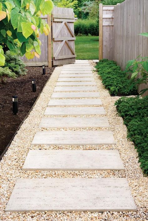 New Build Backyard Ideas, Cold Weather Landscaping Ideas, Backyard Country Landscaping, Diy Hardscaping Ideas, Perimeter Garden, Garden Patio Ideas, Bohemian Backyard, Backyard Transformation, Side Yard Landscaping