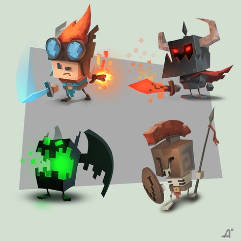 Unity Image, Cartoons Tattoo, 3d Karakter, Low Poly Character, Simple Character, Pixel Art Games, Low Poly Art, Level Design, Game Concept Art