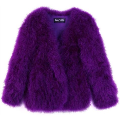 FEATHER JACKET ($2,580) ❤ liked on Polyvore featuring outerwear, jackets, coats, fur, women, balmain, feather jacket, balmain jacket, open front jacket and fur jacket Photography Tattoo, Balmain Jacket, Daphne Blake, Feather Jacket, Purple Coat, Purple Reign, Purple Jacket, Open Front Jacket, Purple Love