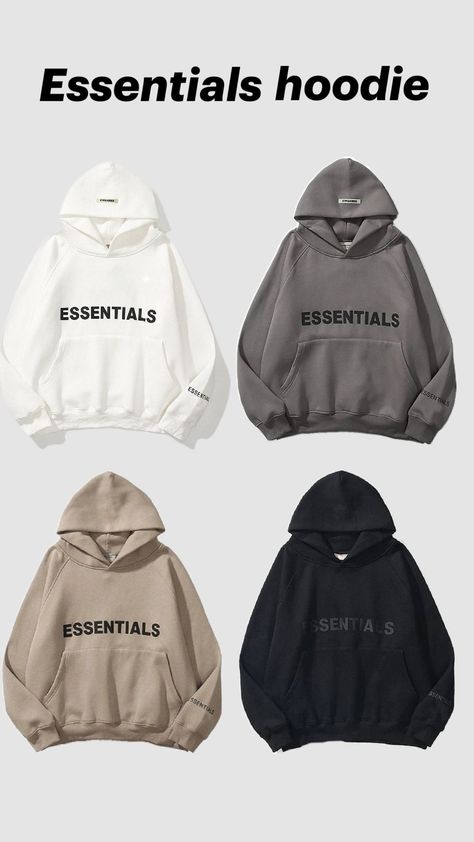 Essentials Hoodie, Hoodie Aesthetic, Trendy Hoodies, Hoodie Outfit, Hip Hop Fashion, Oversize Hoodie, Teen Fashion Outfits, Grey Sweatshirt, Graphic Hoodie