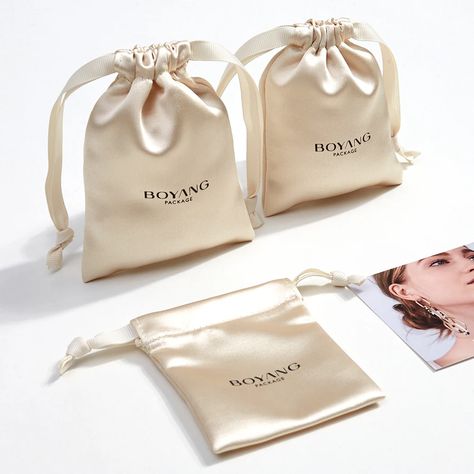 Boyang Custom Small Luxury Earring Ring Packaging Drawstring Satin Bag Pouch Jewelry - Buy Satin Bag Jewelry,Custom Satin Jewelry Bag,Satin Pouch Jewelry Product on Alibaba.com Watch Earrings, Ring Packaging, Satin Pouch, Necklace Storage, Bag Jewelry, Earring Ring, Rings Necklace, Luxury Earrings, Satin Bags