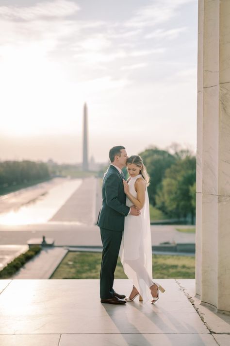 Lincoln Memorial Washington DC Engagement Session - DC Wedding Photographer Washington Dc Courthouse Wedding, Dc Photoshoot, Washington Dc Family Photos, Dc Wedding, Dc Monument Photoshoot, Lincoln Memorial Photoshoot, Washington Dc Portraits, Dc Elopement, Lincoln Memorial Engagement Photos