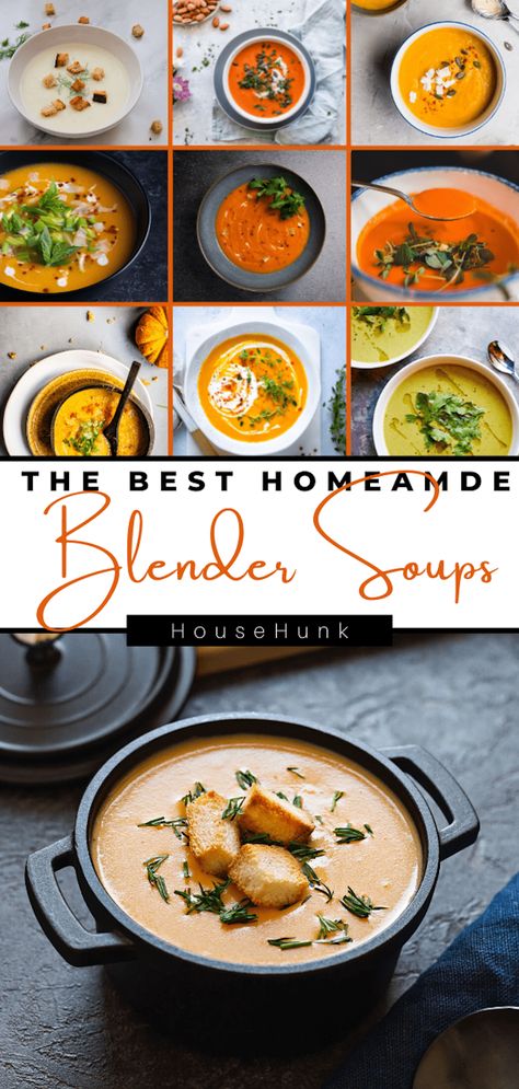 Looking for quick and healthy meal options? Look no further than these 15 blender soup recipes! From Creamy Cucumber to Vitamix Tomato, these soups are easy to make and perfect for any occasion. Plus, with options for vegan, vegetarian, gluten-free, and low-carb diets, there's something here for everyone! Clear Liquid Diet Recipes, Blender Soup Recipes, Puree Soup Recipes, Blended Soup Recipes, Vitamix Soup Recipes, Blender Soups, Healthy Meal Options, 7 Day Cabbage Soup Diet, Liquid Diet Recipes