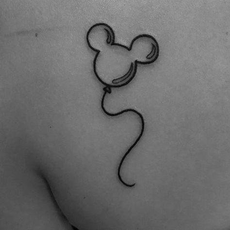 Disney tattoos are perfect for people who want to show their love for Disney. If… Mickey Tattoo, Mouse Tattoo, Mickey Mouse Tattoo, Tattoos For Women Small Meaningful, Tattoo For Boyfriend, Balloon Tattoo, Mouse Tattoos, Sharpie Tattoos, Small Girl Tattoos