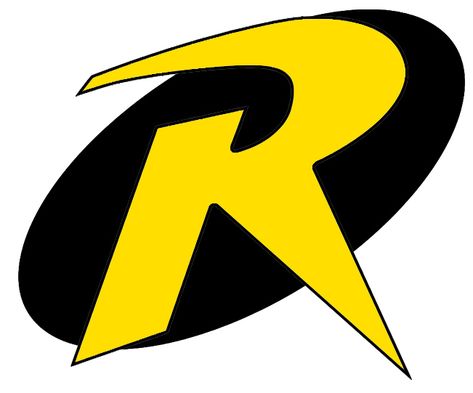 Batman+and+Robin+Logo+Templates Robin Symbol, Superhero Template, Robin Logo, Superhero Symbols, The Letter R, Diy Kostüm, Batman Party, Batman Birthday, Stencil Templates