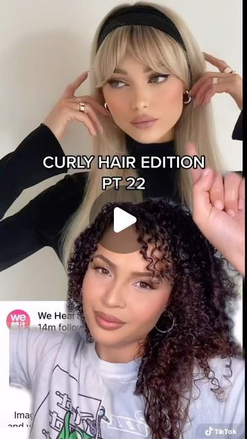 LeeSondra Berovides✨ on Instagram: "CURLY HAIR EDITION PT 22✨ This is the cutest way to hear a headband. I’ve been loving it! 

#curlyhair #curlyhairstyles #curlygirlmethod #curlyhairedgoals #curlyhairproducts #simplehairstyle #hairstyles #hairtutorial #hairreels" Cute Headband Hairstyles Curly Hair, Curly Hairstyle With Headband, Curly Hair Headband Styles, Headband Hairstyles Curly Hair, Curly Hair With Headband, Curly Hairstyles With Headbands, Curly Hair Headband, Curly Girl Method, Headband Styles