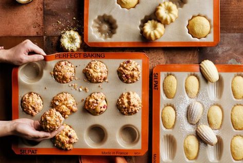 Some kitchen gadgets exist purely as gimmicks. We're talking corn holders that spin the cob for you. These practical and pretty products are not those — these clever kitchen must-haves will actually improve your life behind the stove, or when you're prepping, so you can cook smarter. Bon appetit! Silicone Muffin Pan, Baking Secrets, Clean Baking, Mini Quiches, Mini Loaf Pan, Pastry Shells, British Bake Off, Mini Loaf, Gourmet Foods