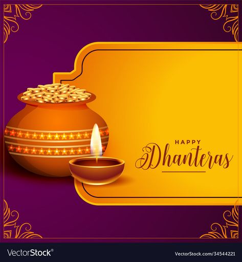 Dhan Teras, Festival Background Design, Education Brochures, Diwali Design, Marathi Calligraphy, Banner Background Hd, Happy Dhanteras, Festival Background, Shiva Wallpaper