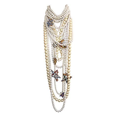 A Very Important Atelier Versace Necklace Fall 1990 | From a unique collection of vintage multi-strand necklaces at https://www.1stdibs.com/jewelry/necklaces/multi-strand-necklaces/ Bedazzled Jewelry, Doctor Jewelry, Fake Pearl Necklace, Versace Necklace, Antique Necklaces, Multi Chain Necklace, Versace Jewelry, Layered Chain Necklace, Atelier Versace