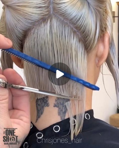 How To Stack Hair Bob Haircuts, Inverted A Line Bob, Different Bob Styles, Nape Bob Haircut, Aline Haircut Medium, Short Angled Bob Haircut Stacked, Short Bob Tutorial, How To Cut A Bob Step By Step, How To Cut Bob Haircut At Home