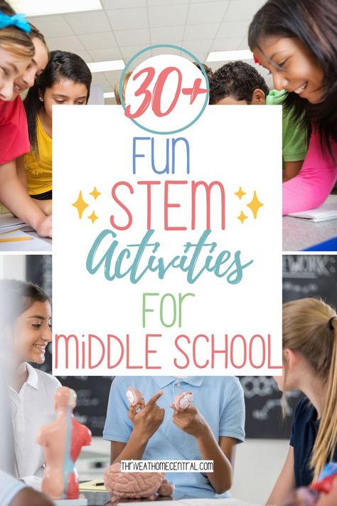 30+ Fun Stem Activities for Middle School Students. Projects For Middle Schoolers, Stem Projects Middle School, Middle School Stem, Ngss Middle School, Stem Activities Middle School, Stem Lesson Plans, Stem Activities Preschool, Elementary Stem Activities, Fun Stem Activities