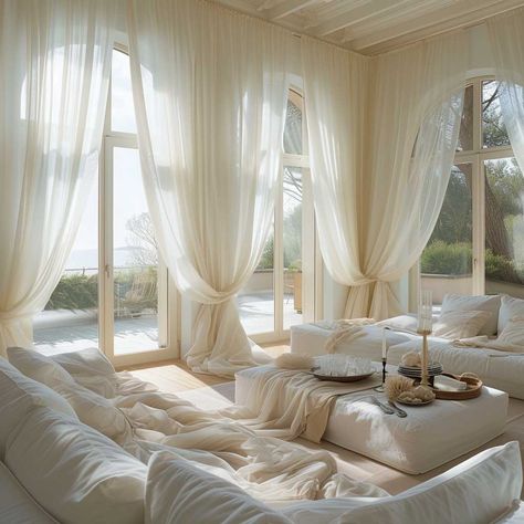 30+ Curtains and Drapes Ideas Living Room Guide to Choosing the Right Fabrics • 333+ Art Images Dreamy Room Curtains & Drapes, White Living Room With Curtains, Floor To Ceiling Window Curtains, Drapes On Walls, Floor To Ceiling Windows Curtains, Curtains To Divide A Room, Ceiling Draping Bedroom, Curtain Wall Bedroom, Drapes Aesthetic